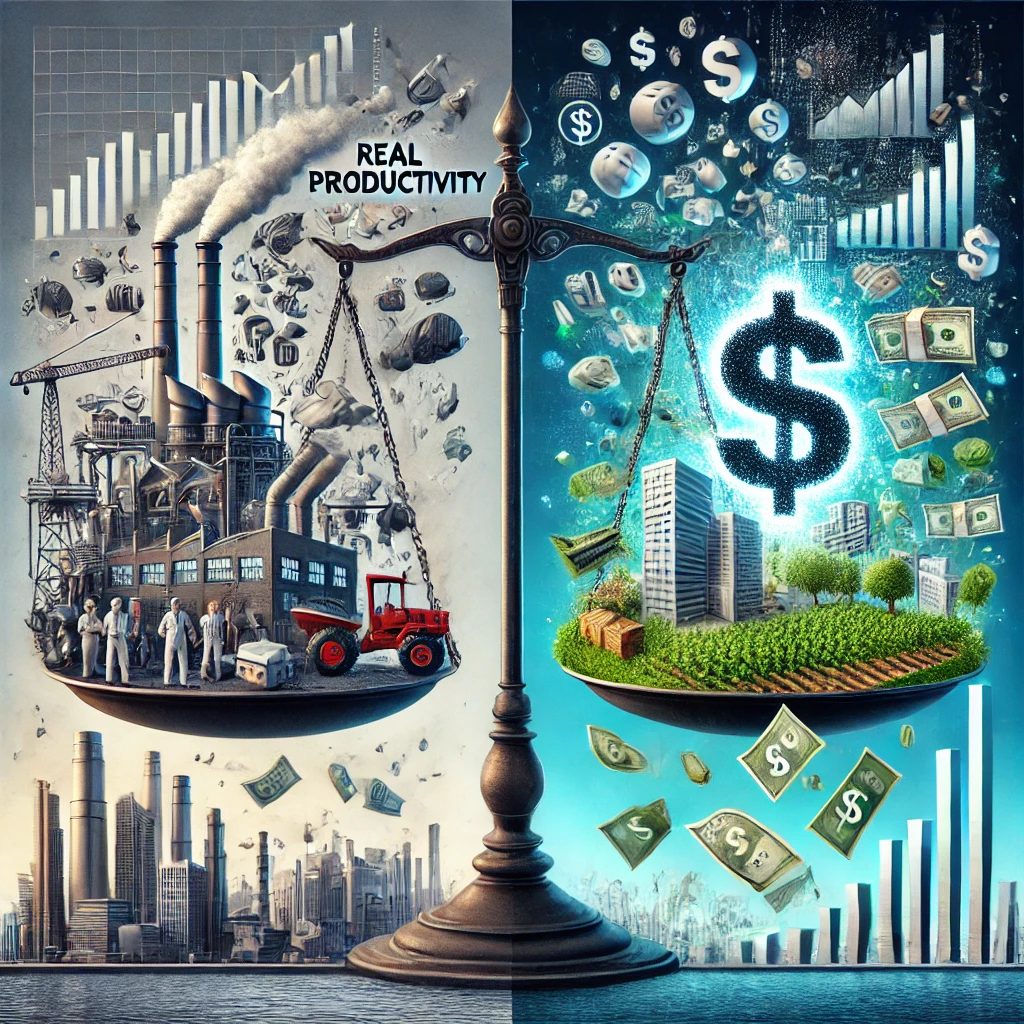 Produttività Reale vs. Illusione Finanziaria: Quanto della Nostra Economia è Sostenibile?